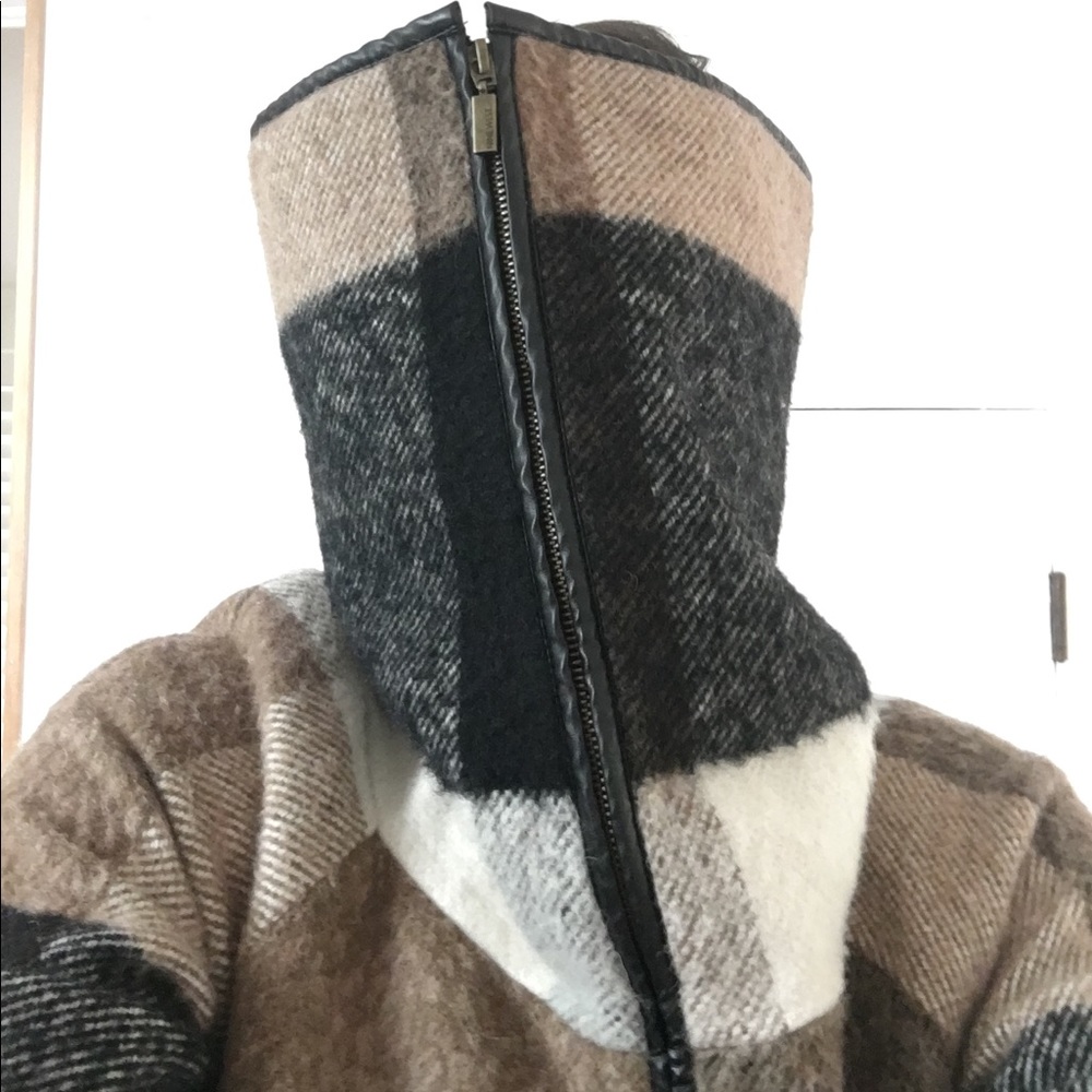 Nine West Crop Sleeve Wool Coat - Picture 4 of 13